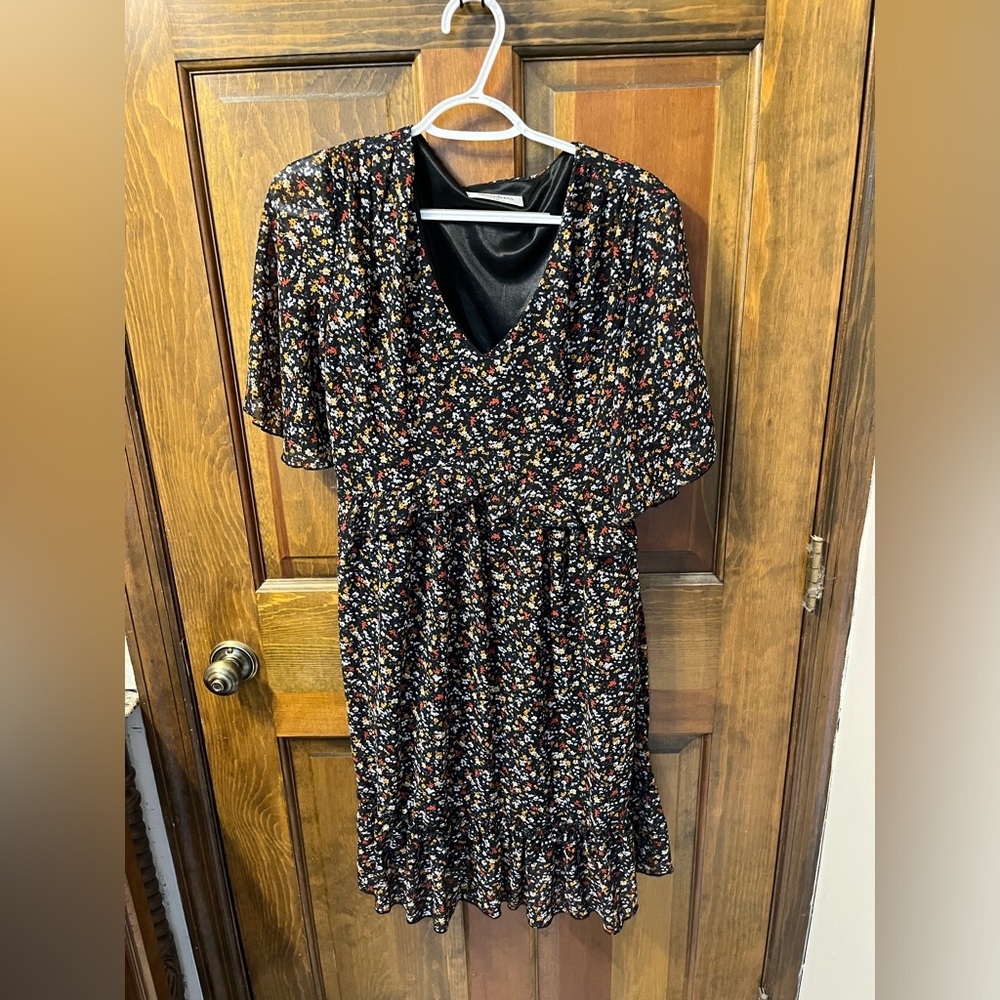 Blue flowery dress